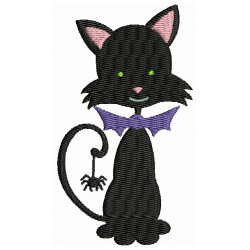 Stickmuster - Halloween Katze